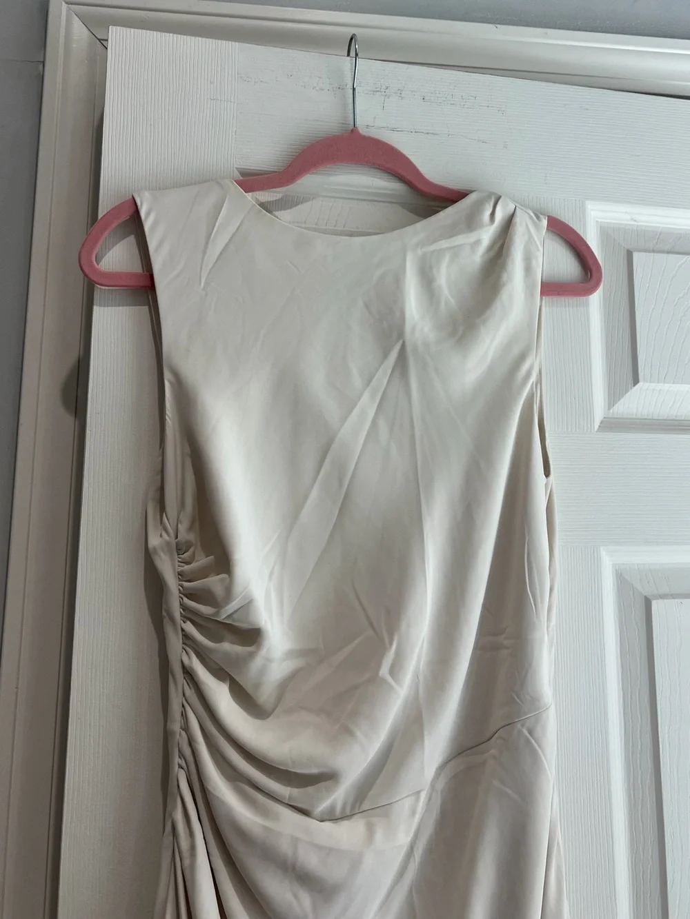 Abercrombie & Fitch High Neck Draped Shell Midi Dress